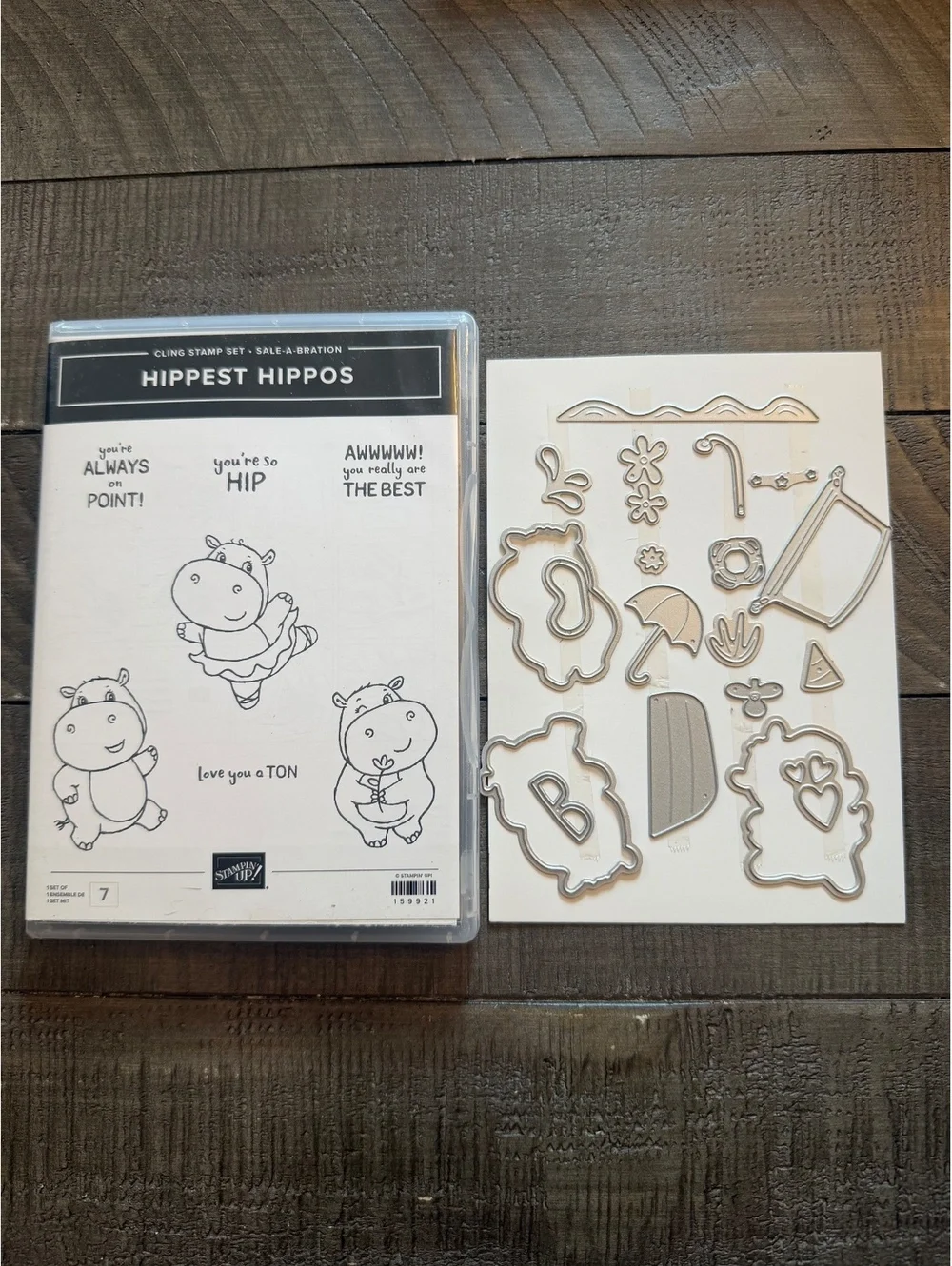 Stampin’ Up Hippest Hippos stamp set and Hippo Dies die cut set